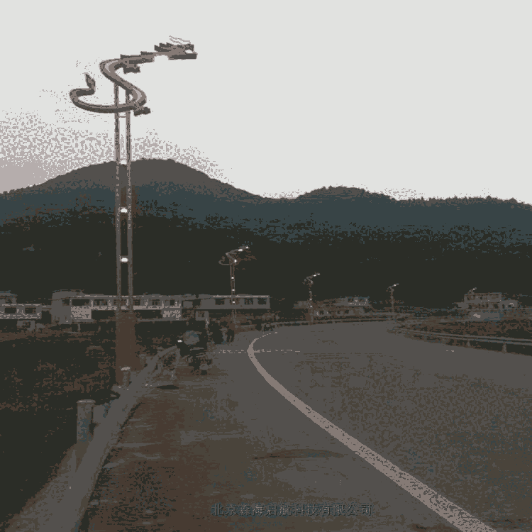 4米鋰電池LED光源太陽(yáng)能一體燈安裝方便廠家直銷